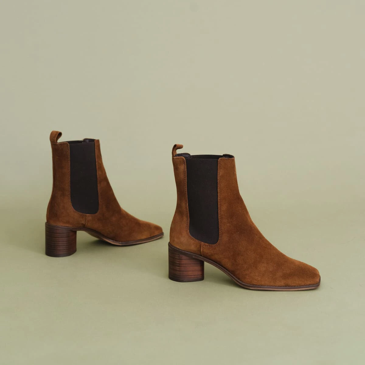 Bottines à talons en croute cognac | BERGAMOTE | Jonak