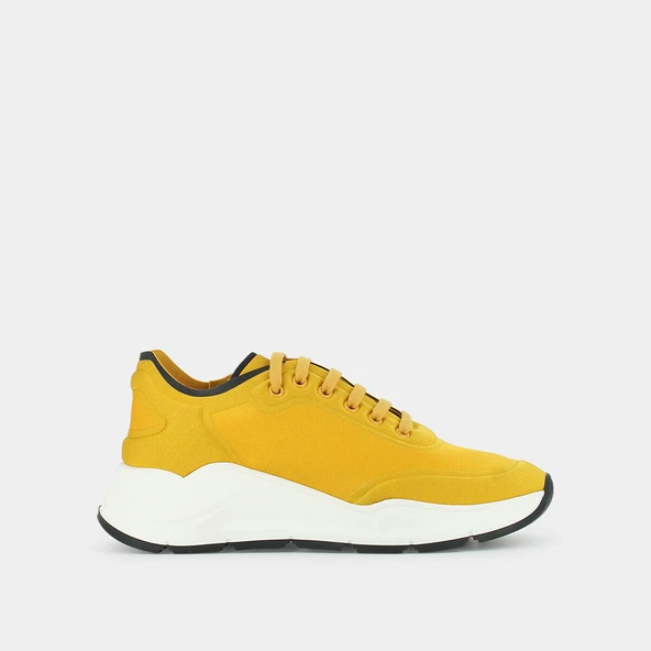 Baskets à semelles épaisses en textile jaune | CERETA | Jonak