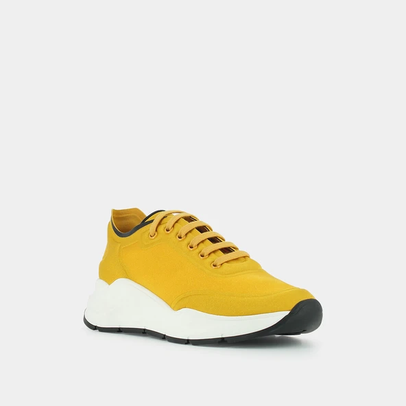 Baskets à semelles épaisses en textile jaune | CERETA | Jonak