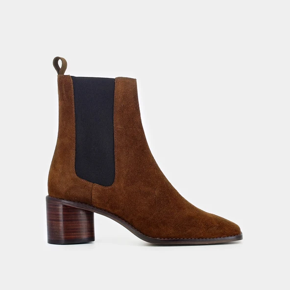 Bottines à talons en croute cognac | BERGAMOTE | Jonak