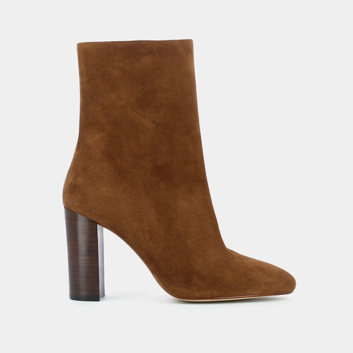 Bottines à talons en velours marron | VALORIS | Jonak