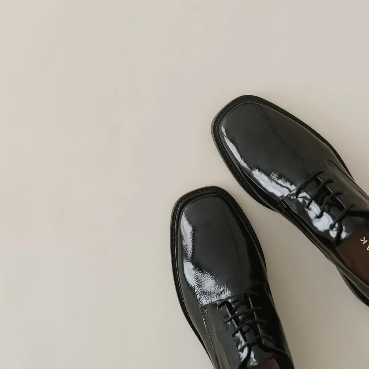 Derbies en cuir plissé noir | DARRECON | Jonak