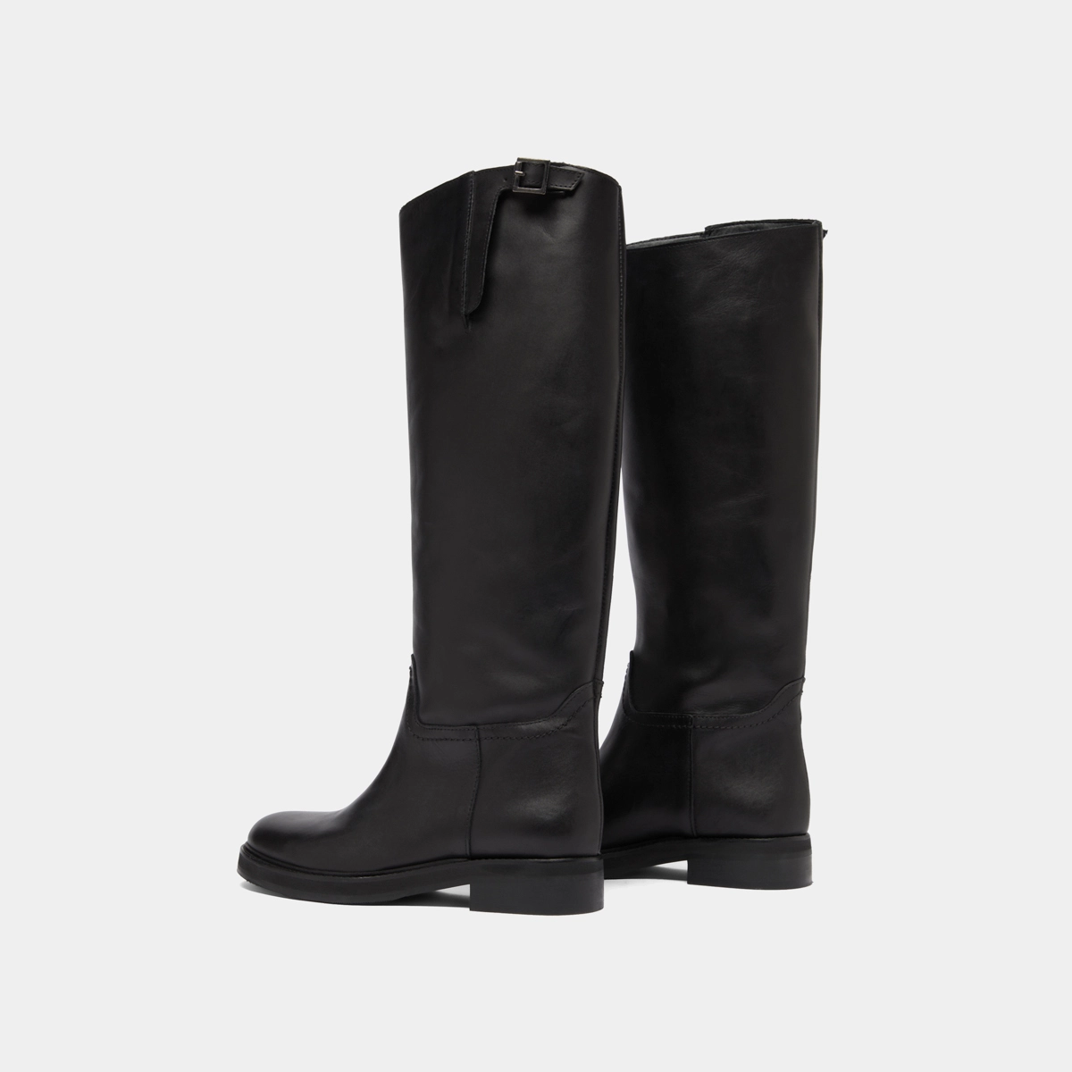 Bottes cavalières en cuir noir | READY | Jonak