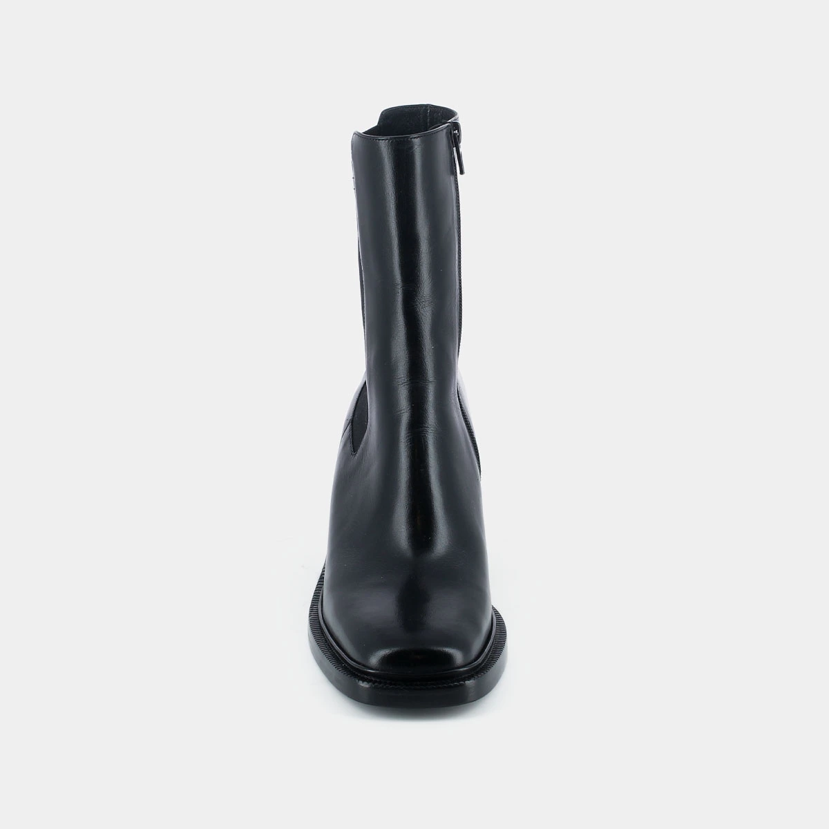 Bottines à talons en cuir noir | DANUBE | Jonak