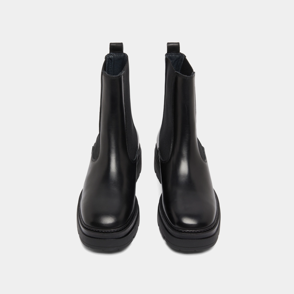 Boots à plateformes en cuir noir | PICUS | Jonak