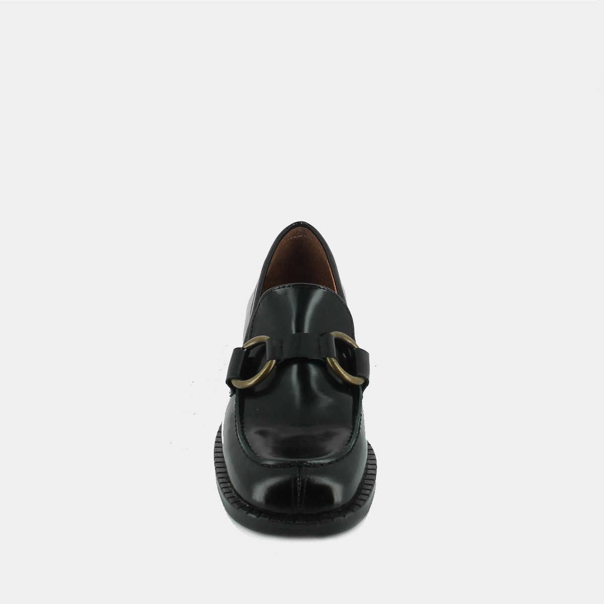 Mocassins &agrave; boucles en cuir noir | BELINDA | Jonak