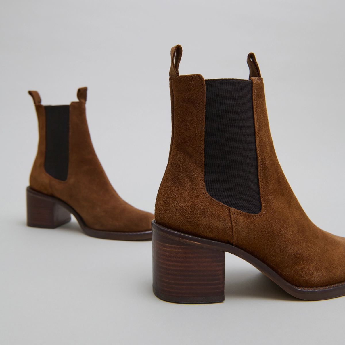 Bottines &agrave; talons en croute cognac | BERTILLE | Jonak