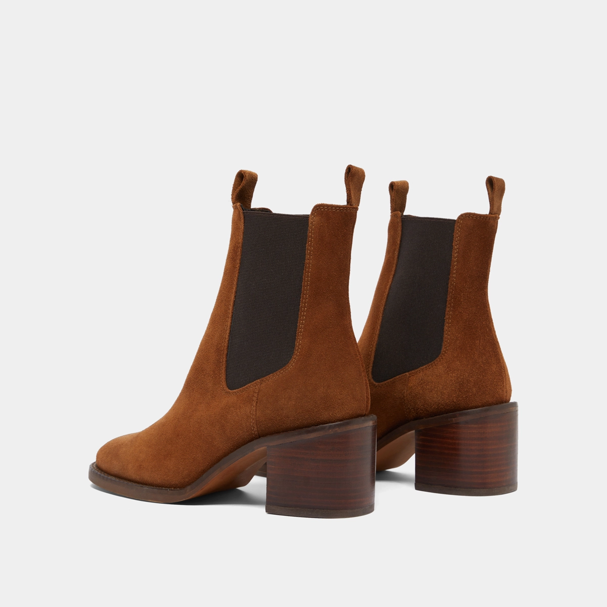 Bottines &agrave; talons en croute cognac | BERTILLE | Jonak