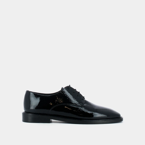 Derbies en cuir plissé noir | DARRECON | Jonak