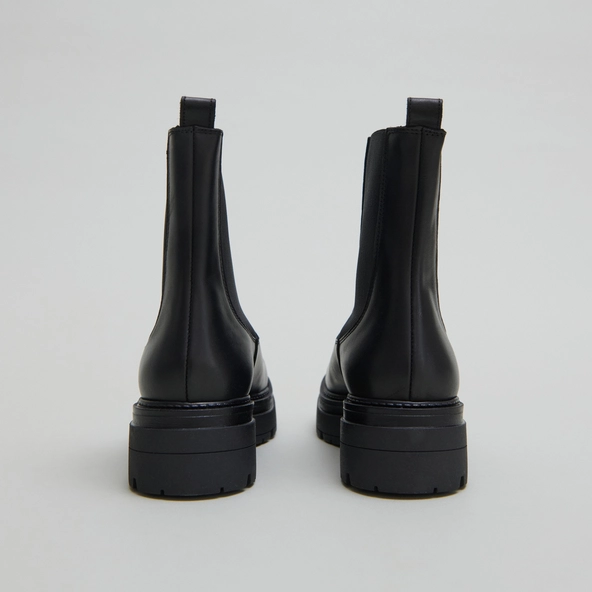 Boots à plateformes en cuir noir | PICUS | Jonak