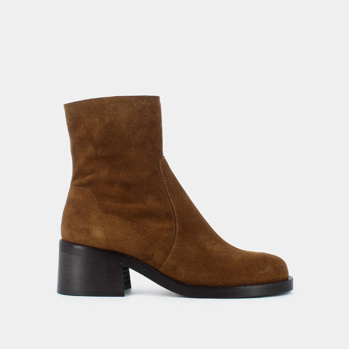 Bottines &agrave; talon en croute cognac | BORABORA | Jonak