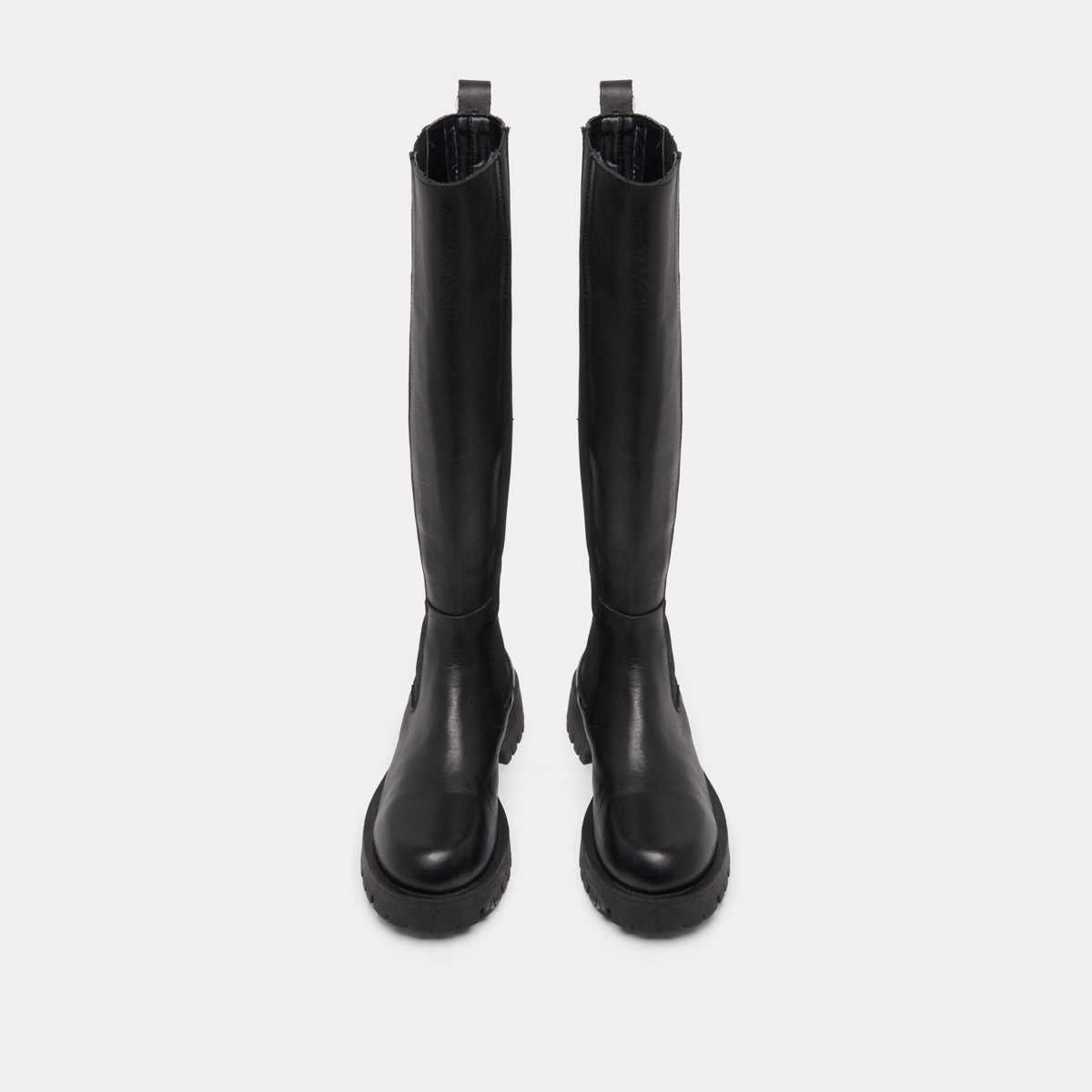 Bottes à plateformes en cuir noir | REBEL | Jonak