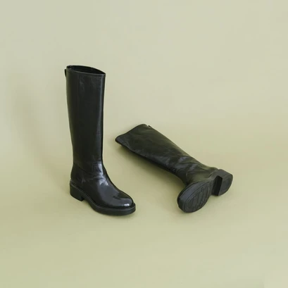Bottes plates noir