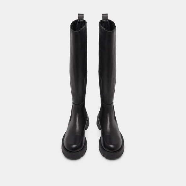 Bottes à plateformes en cuir noir | REBEL | Jonak