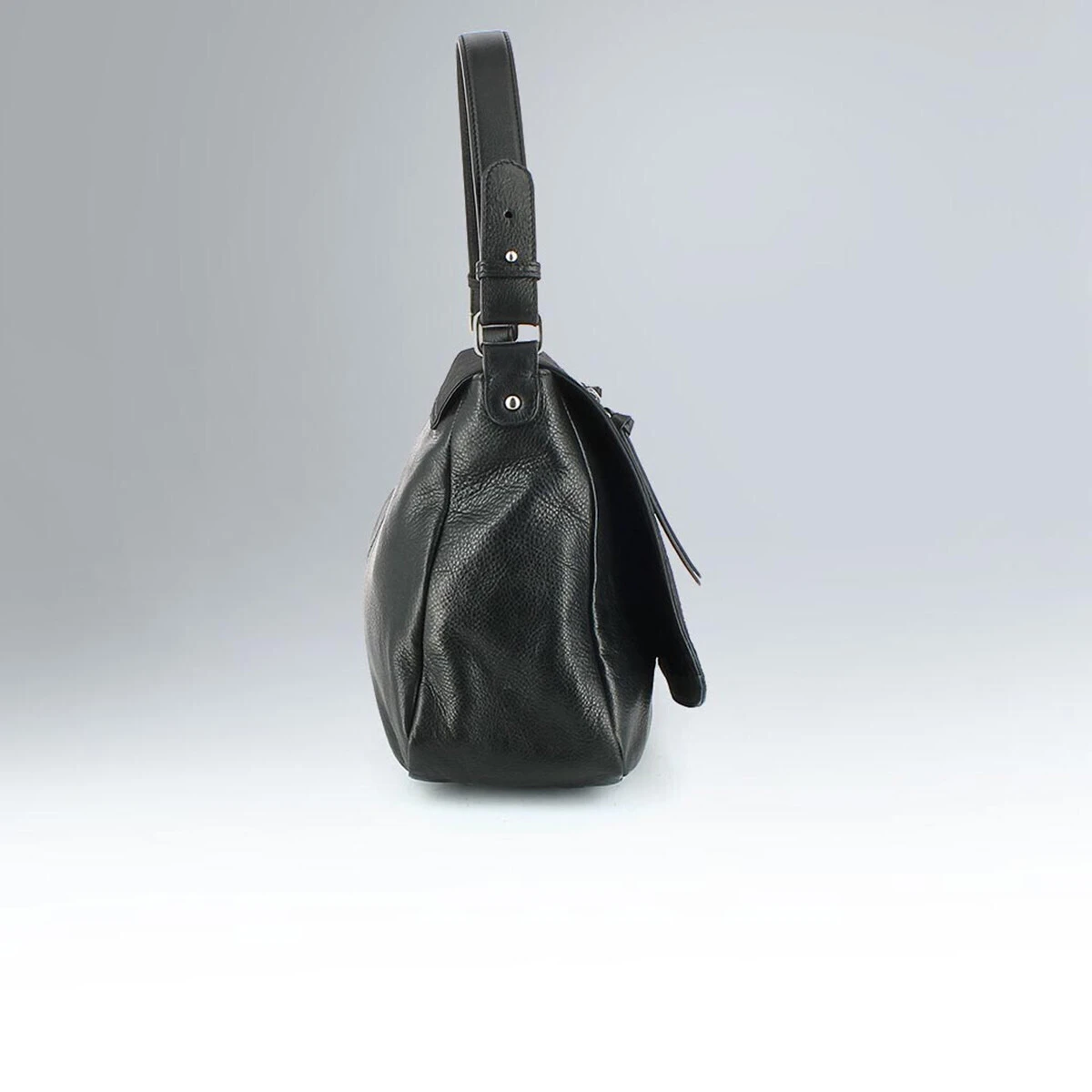 Sac Rachel en cuir noir et façon poulain | Jonak