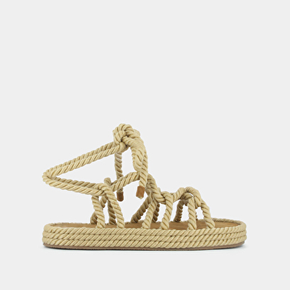 Sandales à nouer en corde beige | WALLAS | Jonak