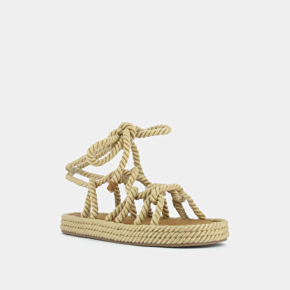 Sandales à nouer en corde beige | WALLAS | Jonak