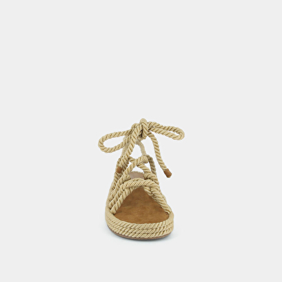 Sandales à nouer en corde beige | WALLAS | Jonak
