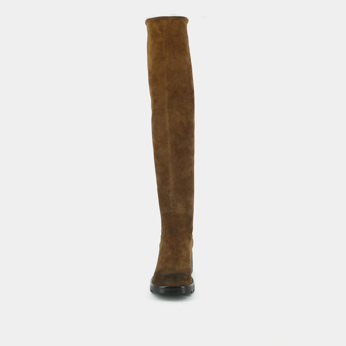 Bottes à talons et semelles crantées en croute cognac | ROMA | Jonak
