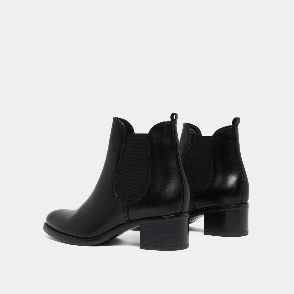 Bottines à talons en cuir noir | CALCUTTO | Jonak