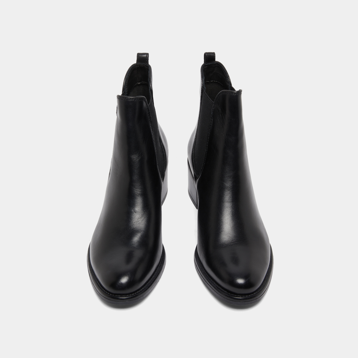 Bottines à talons en cuir noir | CALCUTTO | Jonak