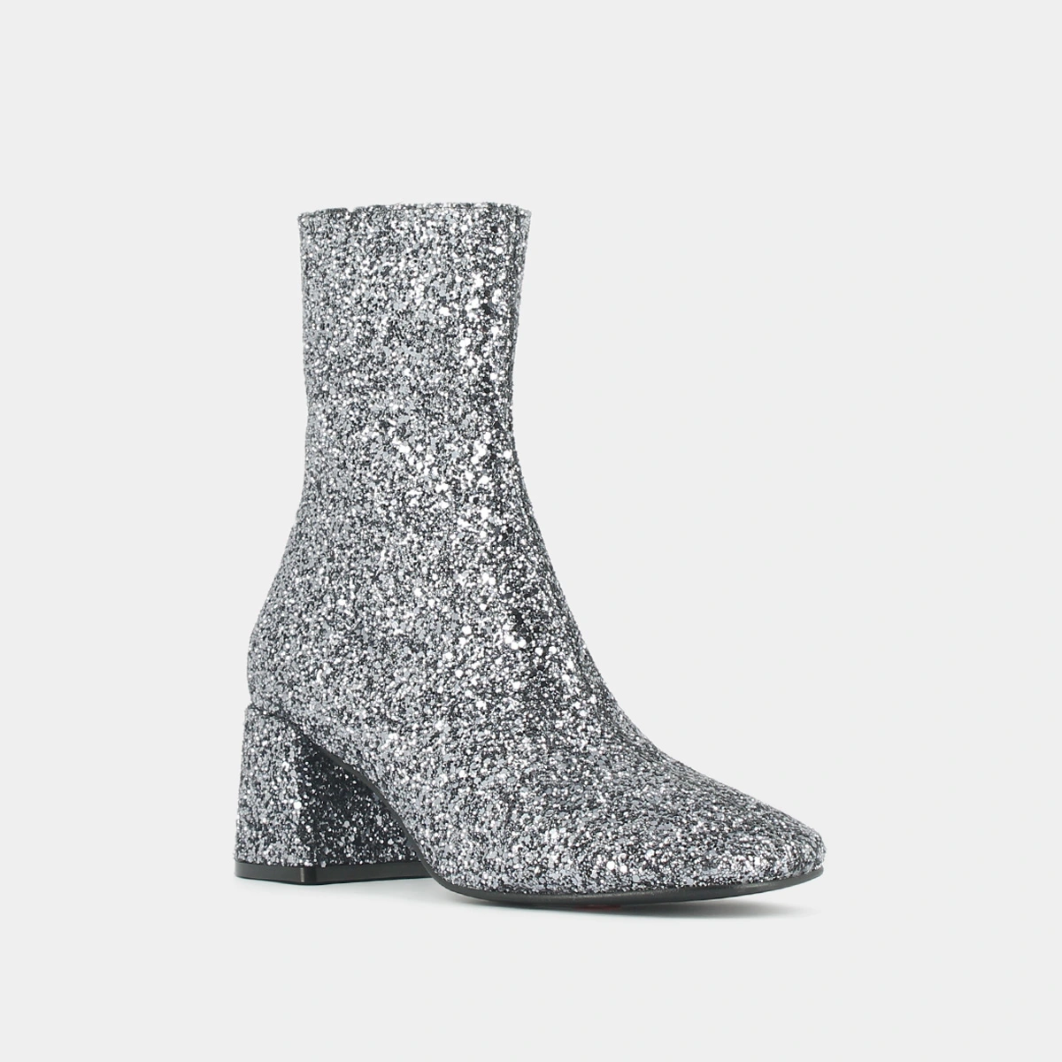 Bottines à talons en glitter anthracite | BENONIE | Jonak