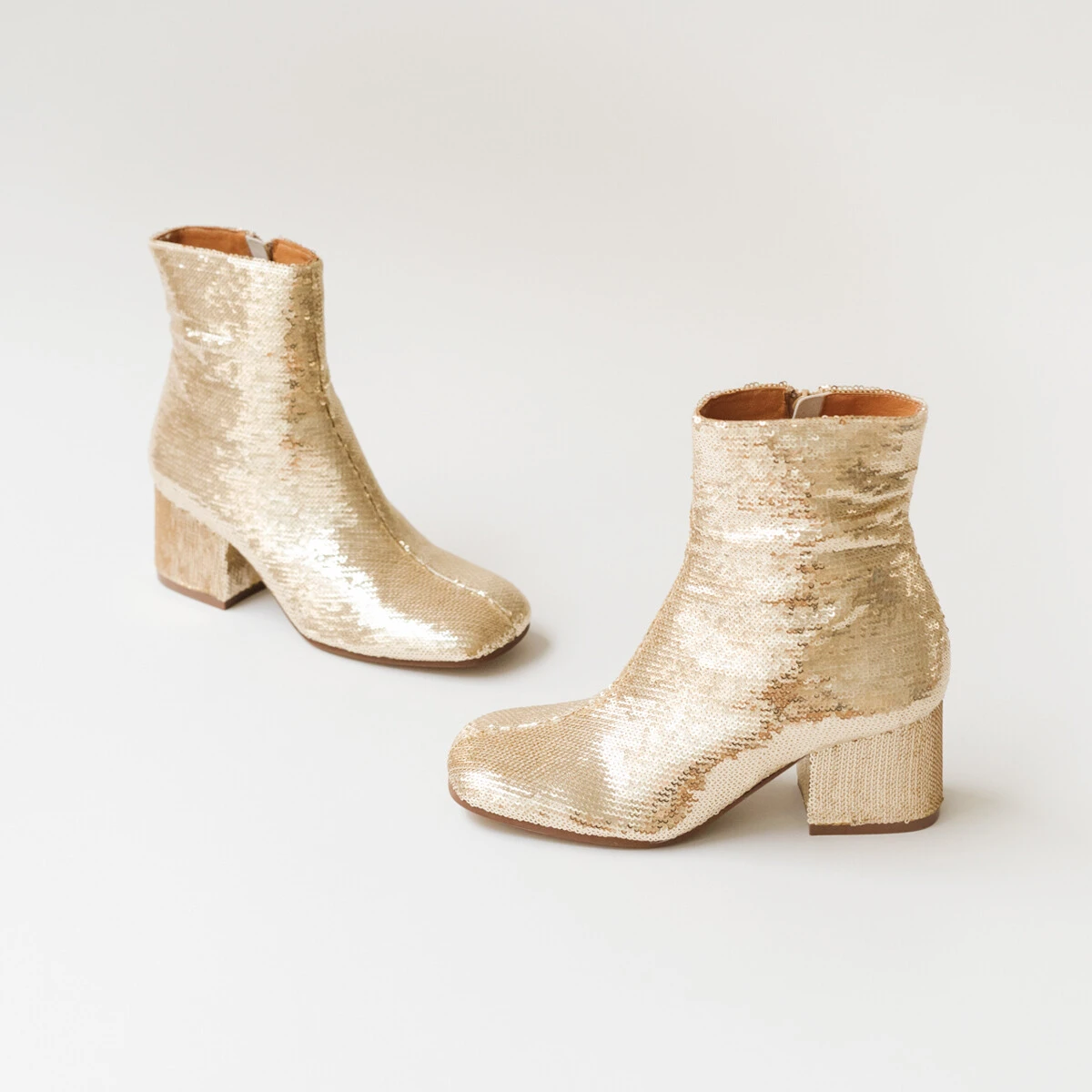 Bottines à talons en sequins platine | DARLENE | Jonak