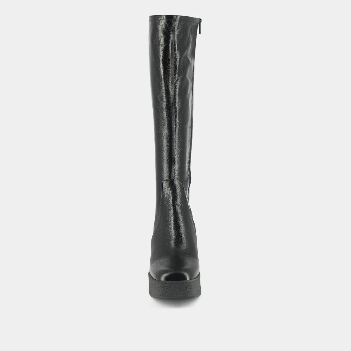 Bottes à plateformes en cuir vieilli noir | DRICIA | Jonak