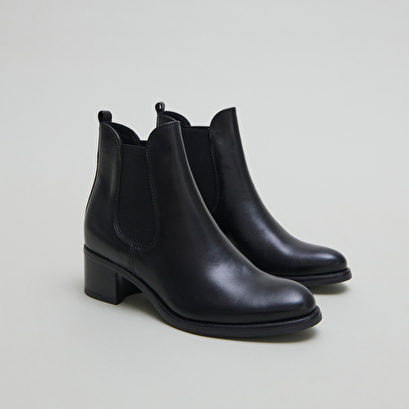 Bottines à talons noir