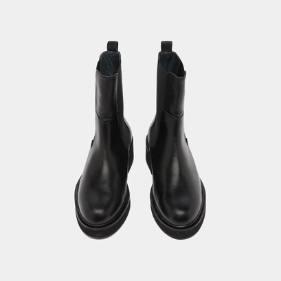 Boots &agrave; &eacute;lastiques en cuir noir | DADO | Jonak