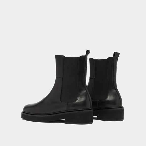 Boots à élastiques en cuir noir | DADO | Jonak
