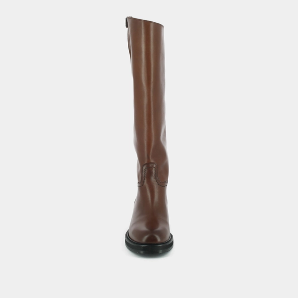 Bottes à boucles argentées en cuir cognac | READY | Jonak