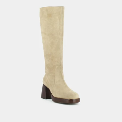 Bottes à plateformes en croute beige | BETINA | Jonak