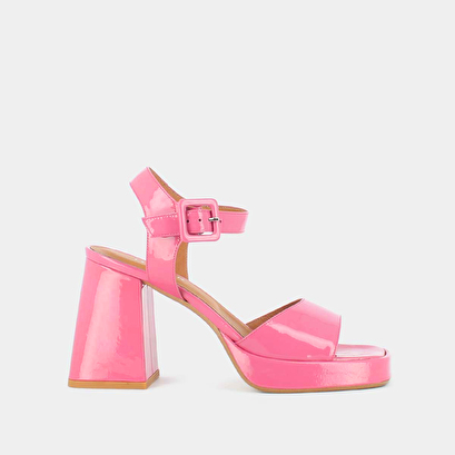 Sandales à brides et plateformes en vernis rose | DIVINA | Jonak
