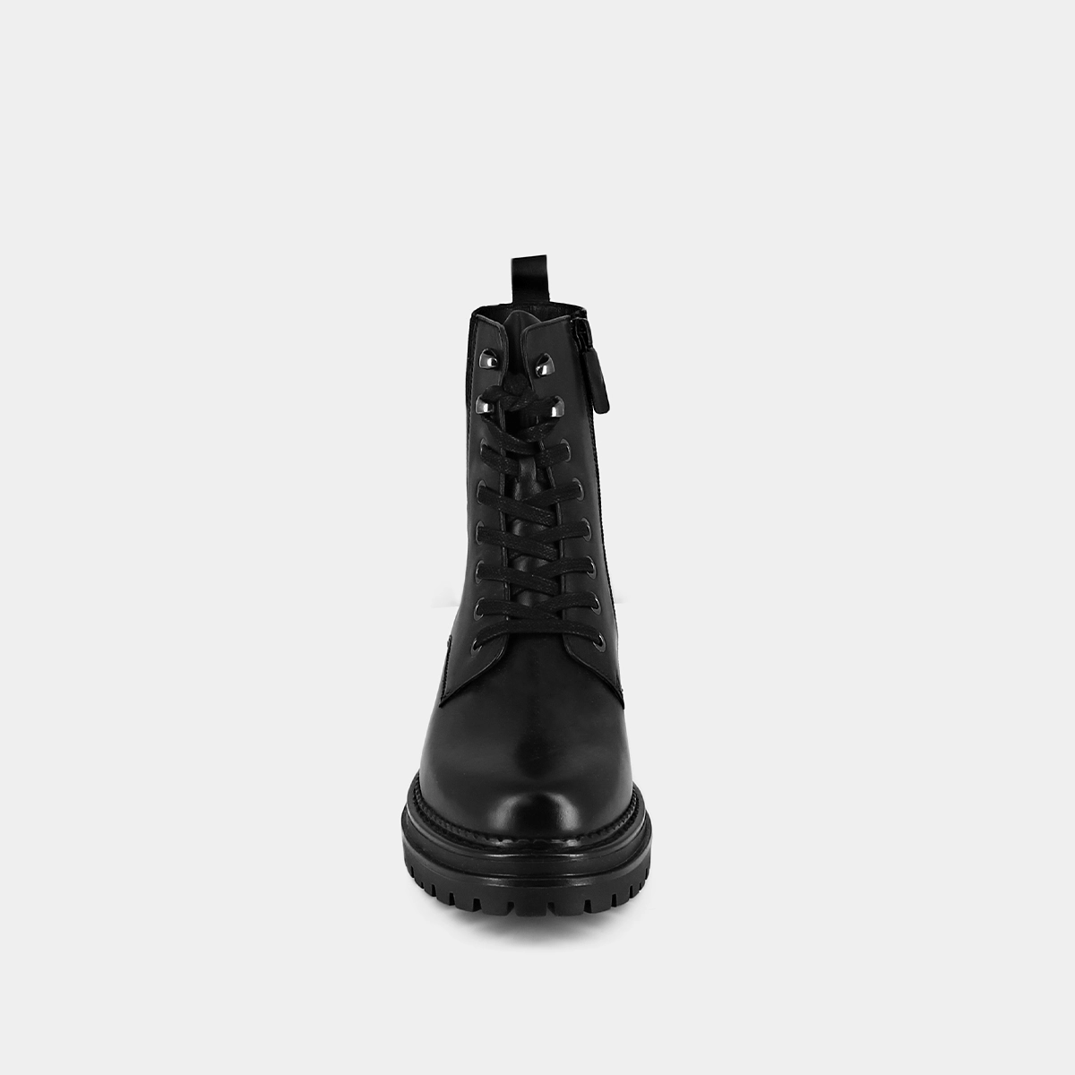 Boots à lacets et semelles crantées en cuir noir | ADALUS | Jonak