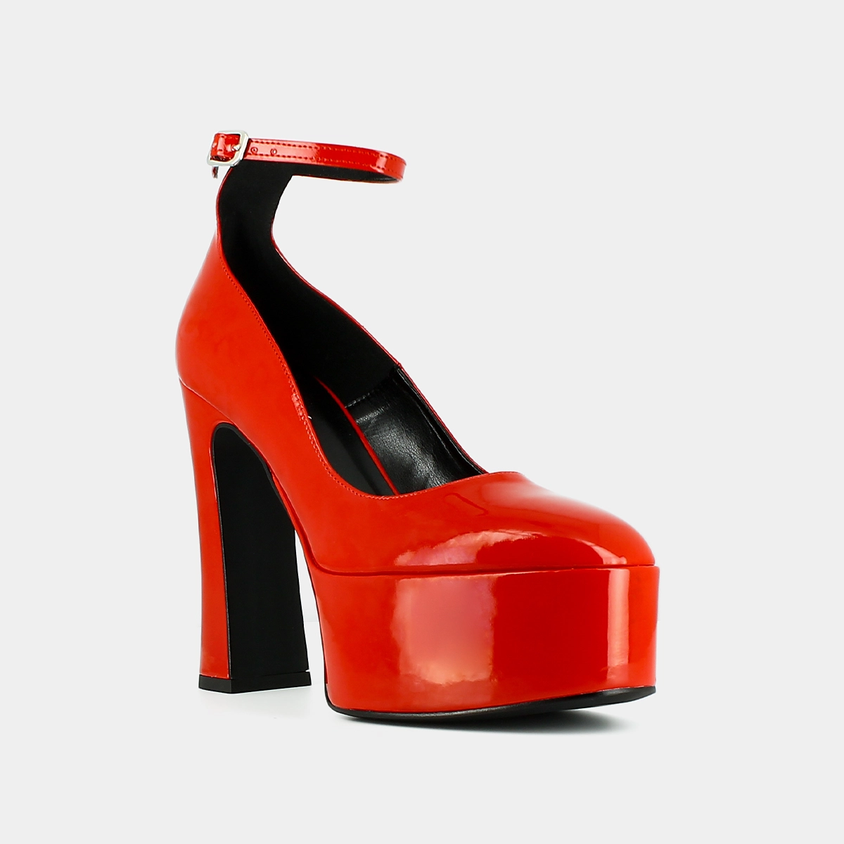 Babies à talons en matière rouge vegan | JEANNE | Jonak