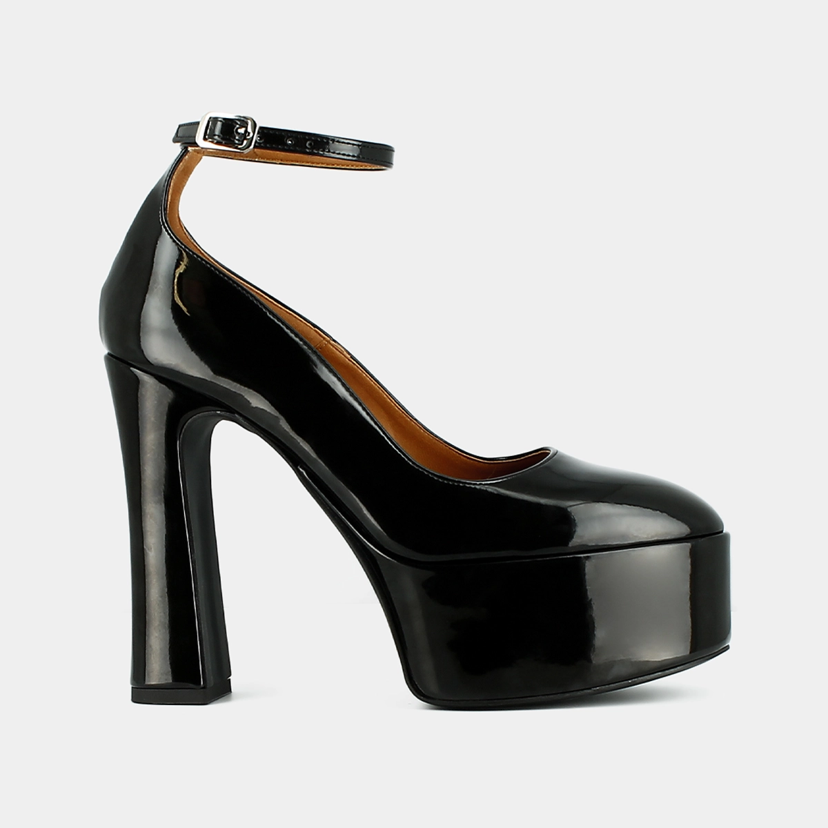 Babies &agrave; talons en mati&egrave;re noir vegan | JEANNE | Jonak