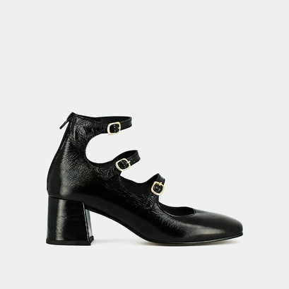 Babies à brides et talons noir