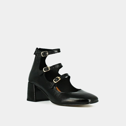 Babies à brides et talons noir