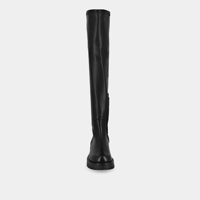 Bottes &agrave; semelles crant&eacute;es en cuir noir | RADAR | Jonak