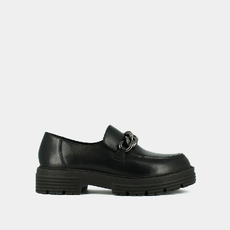 Mocassins &agrave; chaines et semelles crant&eacute;es... noir