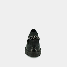 Mocassins &agrave; chaines et semelles crant&eacute;es... noir