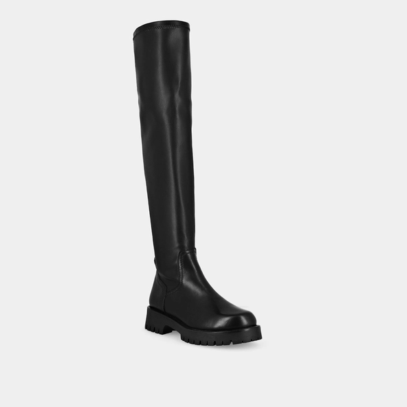 Bottes à semelles crantées en cuir noir | RADAR | Jonak