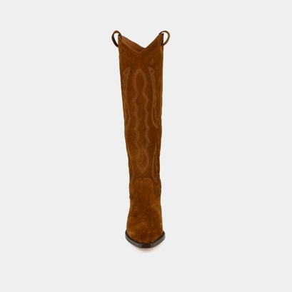 Bottes hautes à bouts pointus en croute cognac | DORILLA | Jonak