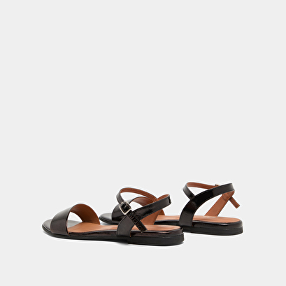 Sandales en vernis noir | WAGRAM | Jonak