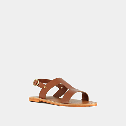 Sandales en cuir cognac | WILLONA | Jonak