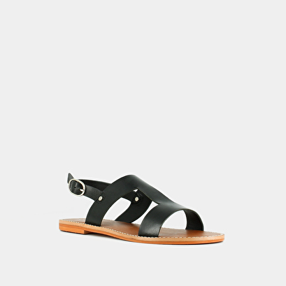 Sandales en cuir noir | WILLONA | Jonak