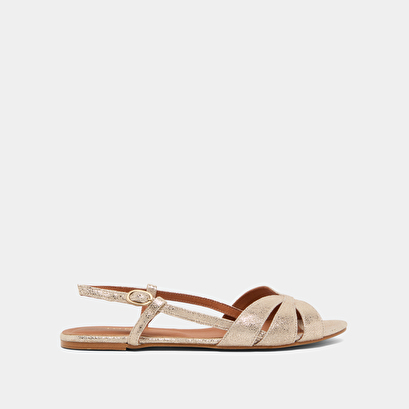 Sandales à brides en velours laminé platine | DELPHINE | Jonak