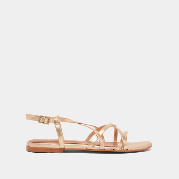 Sandales Ghillie Seychelles En Cuir Métallisé – Taille US 8, Plat, Neuf Avec Boîte