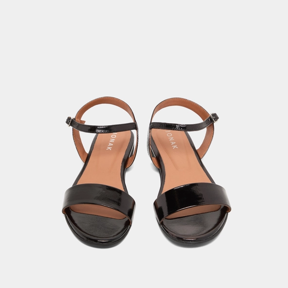 Sandales en vernis noir | WAGRAM | Jonak